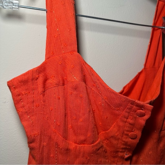 PQSwim Everly Romper Vibrant Orange Flowy Summer Vacation Resortwear Staple XS/S - Picture 7 of 16